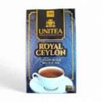 Czarna  herbata cejlońska Unitea Royal Ceylon,  z bergamotką z aromatem dzikiej truskawki i róży 100 g