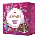"Lovare"  Mieszanka herbaty kwiatowo-jagodowej  o aromacie malin, porzeczki i wiśni.  15x2g
