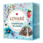 "Lovare"  Mieszanka czarnej i zielonej herbaty z jagodami o aromacie truskawek.  15x2g