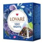 "Lovare"  Mieszanka czarnej i zielonej herbaty z kawałkami owoców, płatkami kwiatów o aromacie winogron. 15x2g
