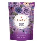 "Lovare"  Herbata czarna z jagodami  o aromacie dzikich jagód.  250g