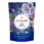 "Lovare"  Mieszanka czarnej i zielonej herbaty z kawałkami owoców o aromacie winogron.  250g