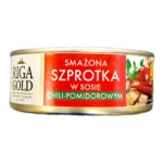 "Riga gold" Smażona szprotka w sosie chili-pomidorowym 240g