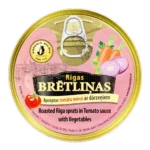 "Brivais vilnis" Szproty smażone w sosie pomidorowym z warzywami 240g