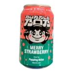 "Poping Boba" Napój z czarną herbatą , sokiem truskawkowym i pękającymi kuleczkami 330ml