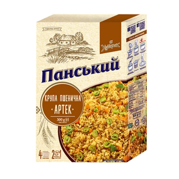 Kasza pszenna „Artek”  – Chutorok, 300 g (4 × 75 g)