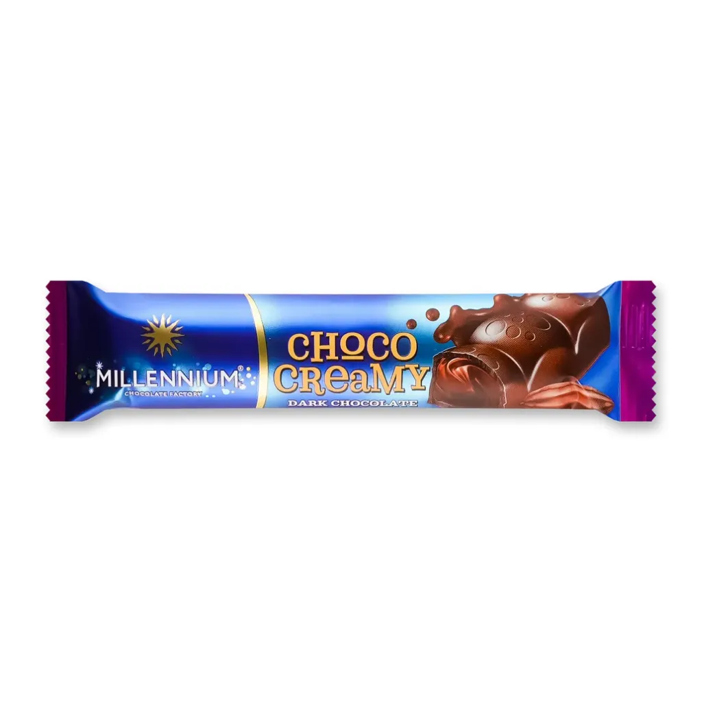 millennium choco creamy_32_11zon Czekolada gorzka z nadzieniem „Millennium Choco Creamy” – Millennium, 38 g - obrazek 1