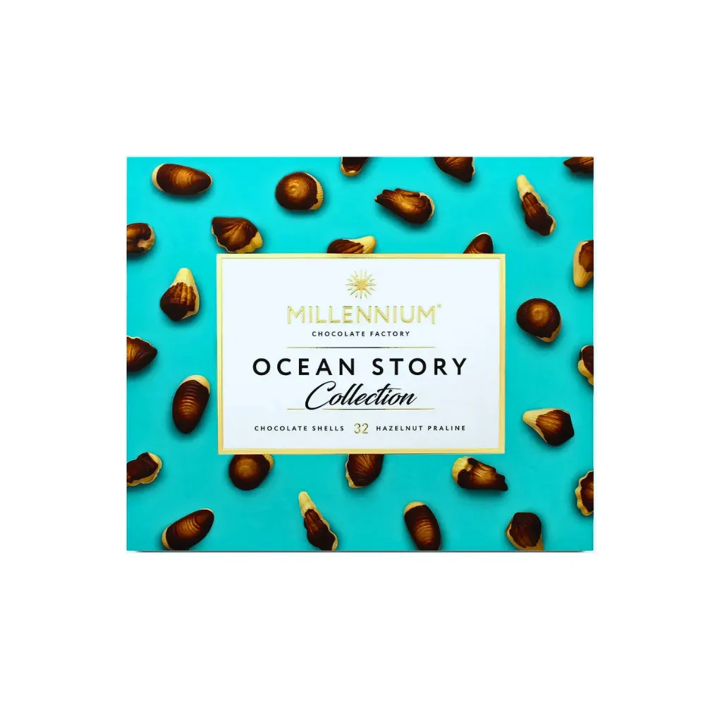 ocean story 32_10_11zon Praliny czekoladowe z nadzieniem orzechowym „Millennium Chocolate Collection Ocean Story” – Millennium , 340 g - obrazek 1