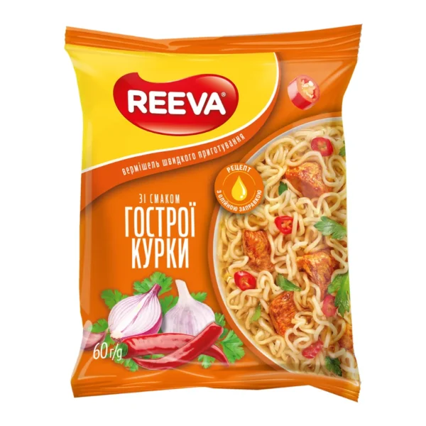 Zupa błyskawiczna o smaku kurczaka pikantny – Reeva, 60 g