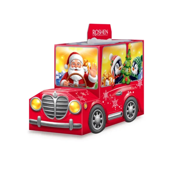 Zestaw prezentowy słodyczy „Samochód Santy” – Roshen, 328 g