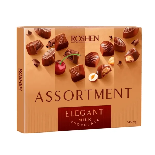 Zestaw cukierków czekoladowych „Roshen Assortment Elegant”  – Roshen, 145 g